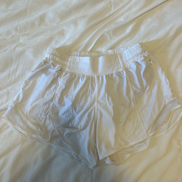 White Lululemon Shorts - Picture 1 of 4